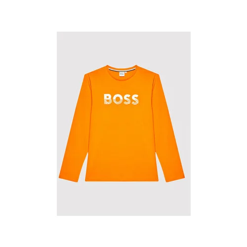 Boss Bluza J25M15 S Oranžna Regular Fit