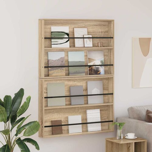  Polica za časopise Zidne 2 pcs Sonoma hrast 100 x 12 x 70 cm Cijene