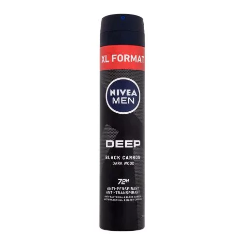 Nivea Men Deep Black Carbon 48H u spreju antiperspirant 200 ml za moške