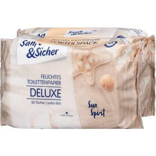 Sanft&Sicher Sun Spirit vlažni toaletni papir 2 x 50 kom 100 kom Cene