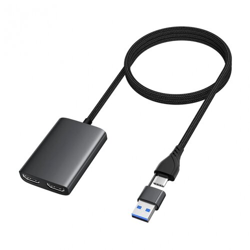 JWD Adapter Type C - USB 3.0 na 2x HDMI 60Hz crni Slike