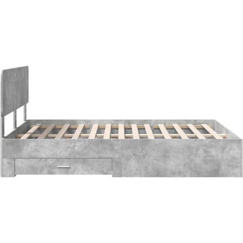 Krevetna konstrukcija s ladicama Betonski sivi 150 x 200 cm Siva 203 x 153 x 90 cm Slike