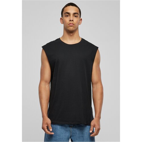 Urban Classics Black sleeveless t-shirt with open brim Cene