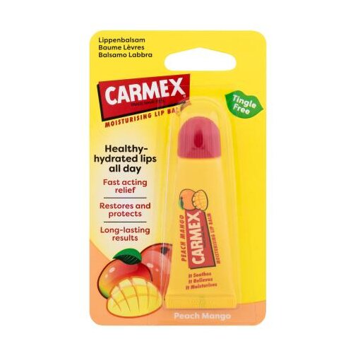 Carmex Peach Mango hidratantni balzam za usne s okusom breskve i manga 10 g Slike