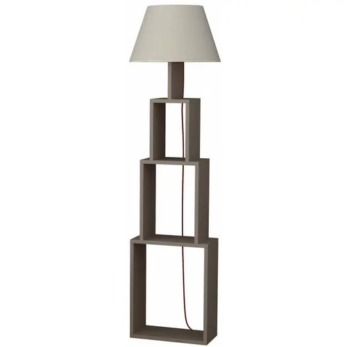 Homitis samostojeća lampa sa svijetlo sivim zaslonom Tower
