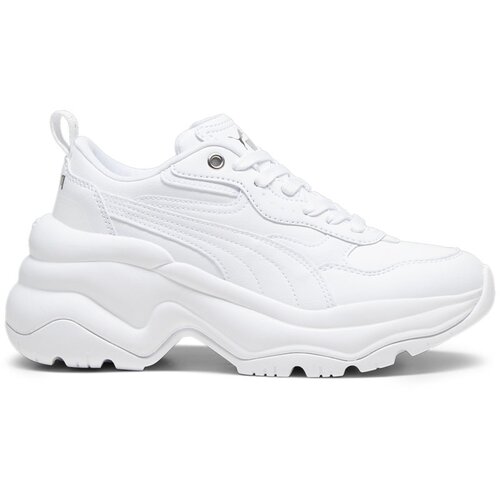Puma Superge Cilia Wedge 393915 02 White/White/Silver Slike