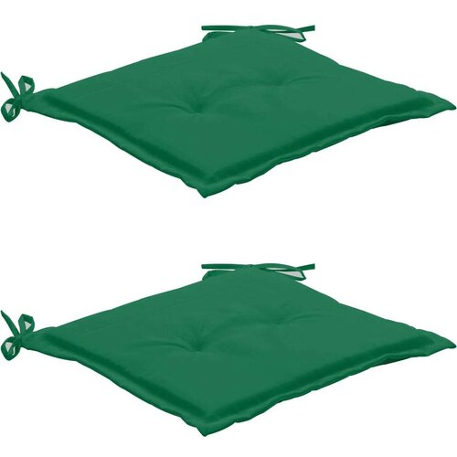  Jastuci za vrtne stolice 2 kom zeleni 50x50x3 cm tkanina Oxford Slike