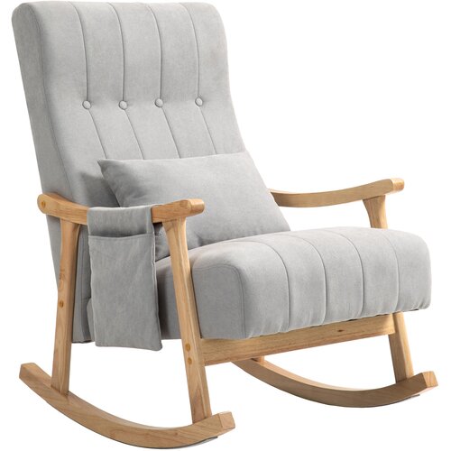 HOMCOM zibajoči stol poliester 65D x 90&Scaron; x 98V cm Siva, (5000242955) Cene