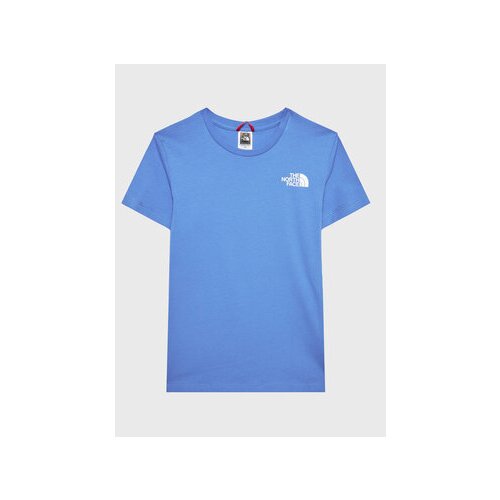 The North Face Majica Simple Dome NF0A82EA Modra Regular Fit Slike