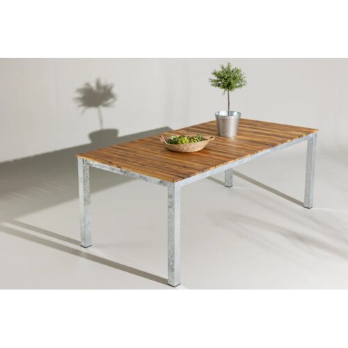 Venture Home Zenia pravokutni vrtni blagovaonski stol 200 &times; 100 cm, prirodna boja drva Cijene