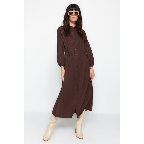 Trendyol Dress - Brown - Shirt dress Slike