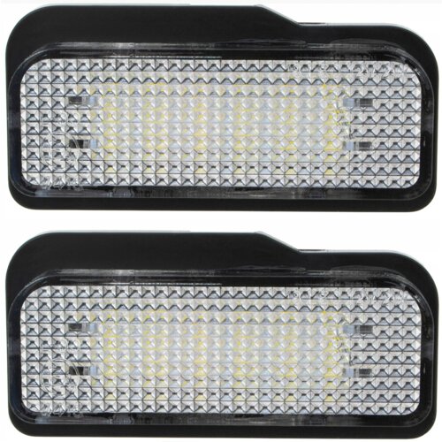 Co2 KOMPLET LUČI LED ZA OSVETLITEV REGISTRSKE TABLICE, AUTOTUNE, ZA MERCEDES W203 CLASA C KOMBI, MERCEDES W211 CLASA E SEDAN KOMBI, MERCEDES W219 CLS, MERCEDES R171 SLK, (21748456) Slike