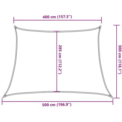 Jedro za za&amp;scaron;titu od sunca 160 g/m&amp;sup2; bijelo 4/5 x 3 m HDPE Slike