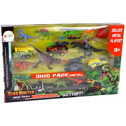 Lean Toys Komplet vozil Veliki helikopter dinozavri 8 kosov Slike