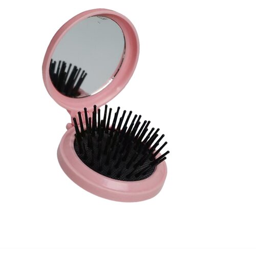 INF Kompakten zložljiv čopič z zračno blazino in ogledalom Pink, (5000290795) Slike