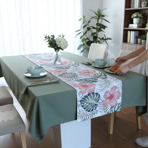  Stolnjak 140x180cm + Raner 40x140cm - JT Green Flower Slike