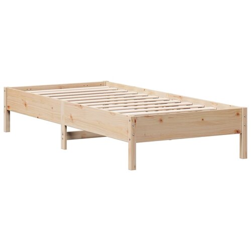 VidaXL Posteljni okvir 90x200 cm trdna borovina, (21018282) Slike