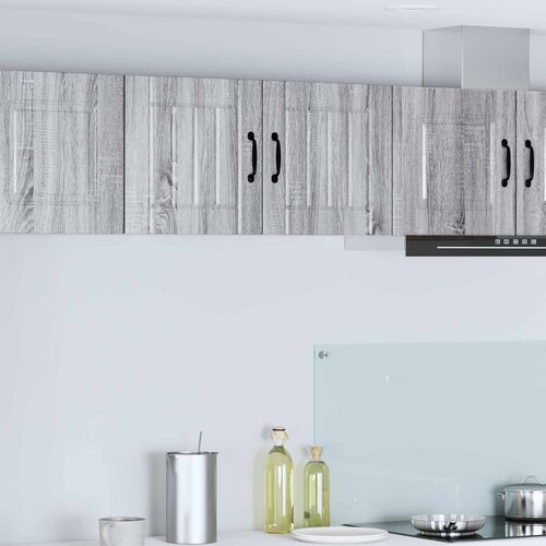  Ormar za Zid Lucca 2 pcs Siva sonoma 40 x 31 x 40 cm Cijene