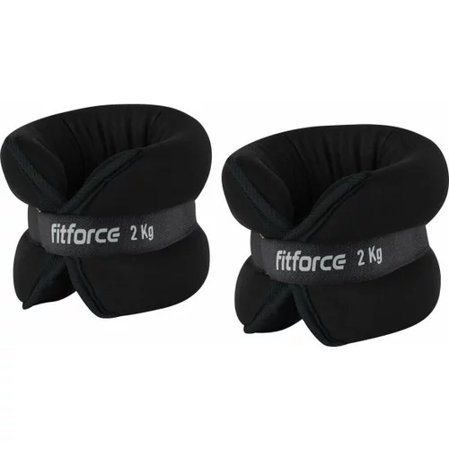 Fitforce ANKLE 2,0 KG Utezi za gležanj, crna, veličina