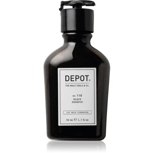 Depot No. 110 Black Shampoo &amp;scaron;ampon za nevtralizacijo medeninastih podtonov 50 ml Slike