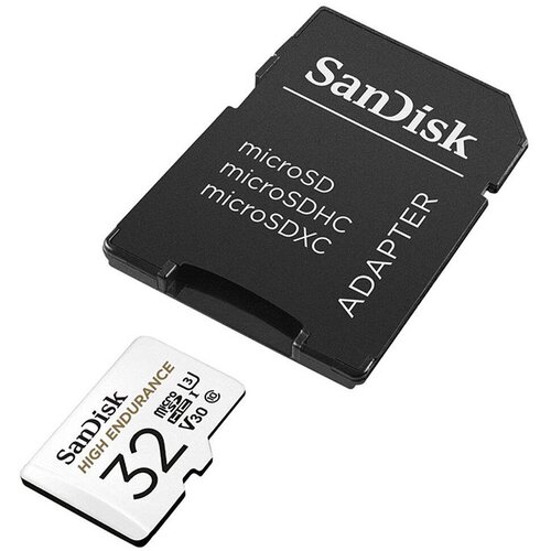 Sandisk Spominska kartica High Endurance video Micro SDHC C10 U3, 100 MB/s, 32 GB + SD Adapter Slike