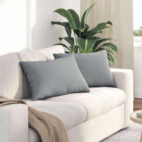vidaXL Blazine za kavč 2 pcs Svetlo siva 60 x 40 cm blago Cene