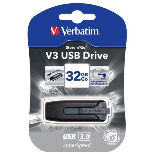 Verbatim V3 USB 32GB 3.0 Grey (49173) Cene
