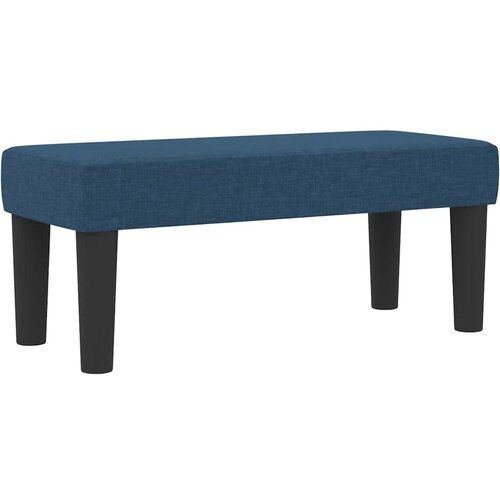  Krevet s opruga kutije s uzglavljem Plava 90 x 200 cm tkanina Slike