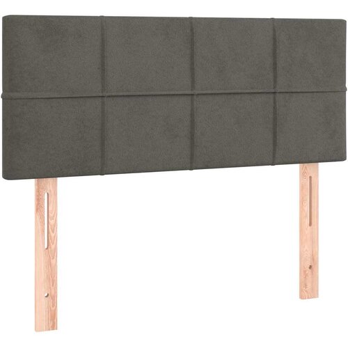 Box spring krevet s madracem tamnosivi 80 x 200 cm bar&amp;scaron;unasti Slike
