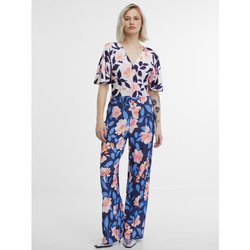 Orsay Women&amp;#039;s Navy Blue Floral Jumpsuit - Women&amp;#039;s Slike