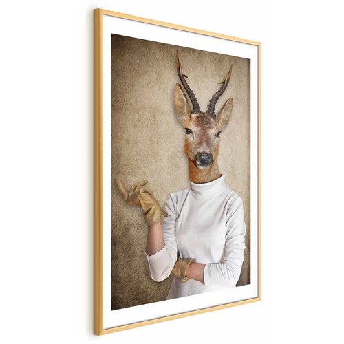  Plakat - Lady of the House 40x60 Zlatni okvir s margom Cene