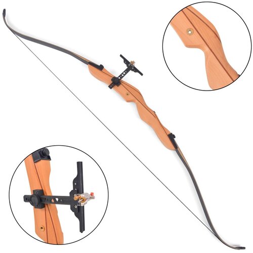 VidaXL Ukrivljen lok za odrasle 68&amp;quot; 30 lb Slike