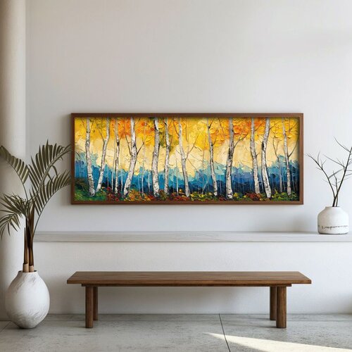 WALLXPERT FAH041-120 Multicolor Decorative Framed MDF Painting Cene