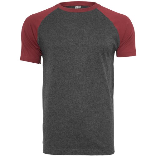 UC Men Raglan Contrast Tee cha/burgundy Slike