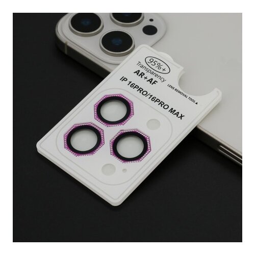  Zastita za kameru octagon diamond za iphone 16 pro (6.3)/16 pro max (6.9) crvena ( FL11468 ) Cene