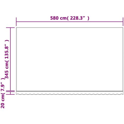  Zamjenska tkanina za tendu crveno-bijela prugasta 6 x 3 5 m Slike