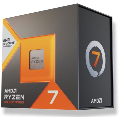 AMD CPU AM5 Ryzen 7 7800X3D (3D V-Cache), 8C/16T, 4.2GHz (5GHz), 120W, 512KB L1, 8MB L2, 96MB L3, Without Cooler ( 100-100000910WOF ) Slike