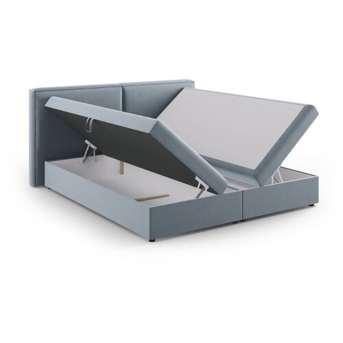 Cosmopolitan Design Svijetlo plavi boxspring krevet s prostorom za odlaganje 180x200 cm Arendal &amp;ndash; Slike
