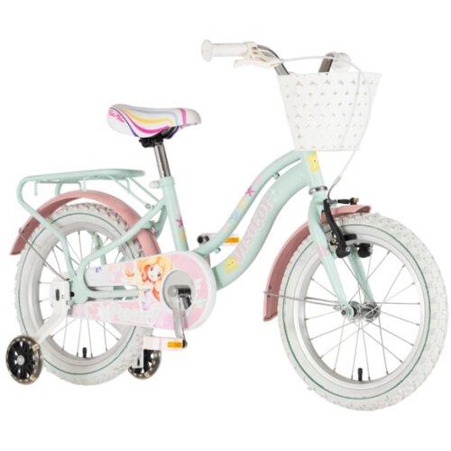 Visitor Bicikl kids pearl 16" 9" v-brake kontra 105-125cm (16") tirkiz Cene
