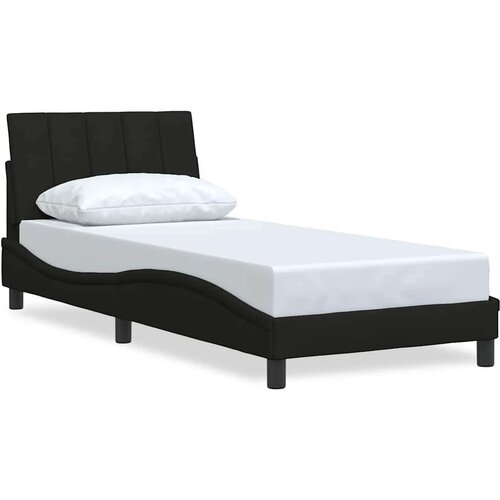  Okvir za krevet bez madraca crni 80x200cm od tkanine Slike