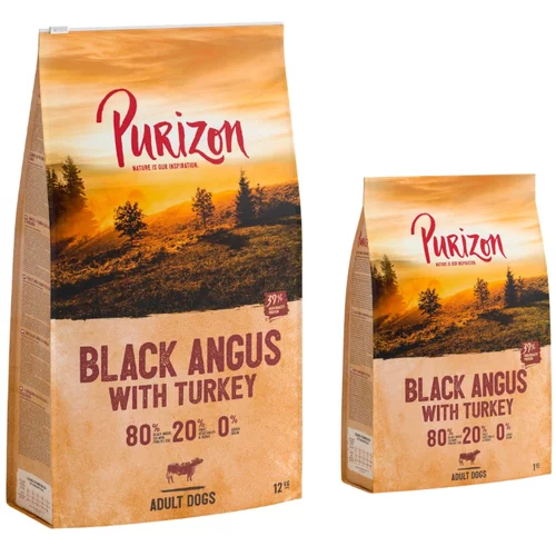 Purizon 12 kg + 2 kg gratis! 14 kg - Adult Black-Angus govedina s puretinom