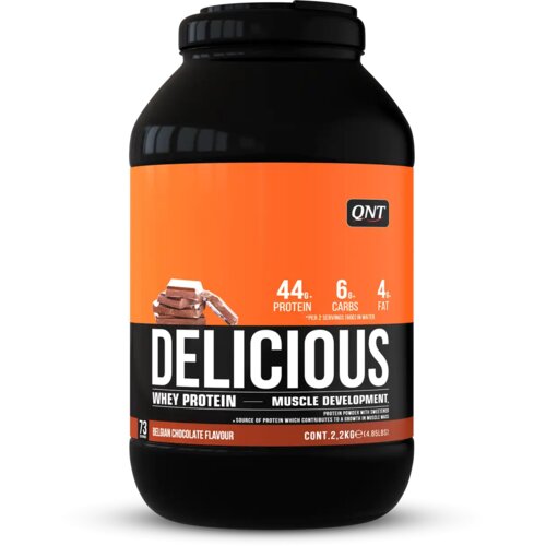 QNT delicious whey protein &amp;ndash; kvalitetan protein za brži oporavak i rast mi&amp;scaron;ića - jagoda 908g Slike