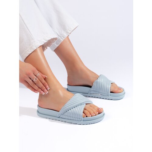 Shelvt Blue Women's Flat Flip Flops Cijene