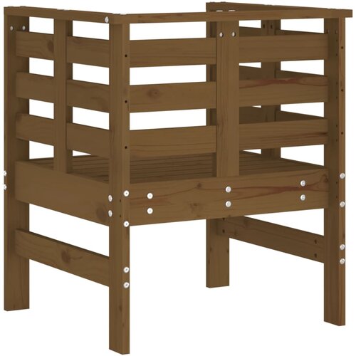  Vrtne stolice 2 kom boja meda 61,5x53x71 cm od masivne borovine Slike