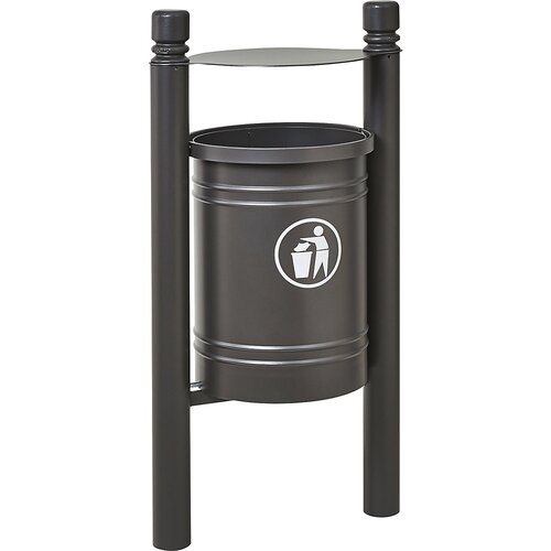 PROCITY Posoda za odpadke SANTIAGO CITY, prostornina 40 l, z notranjim vedrom, sive barve Cene