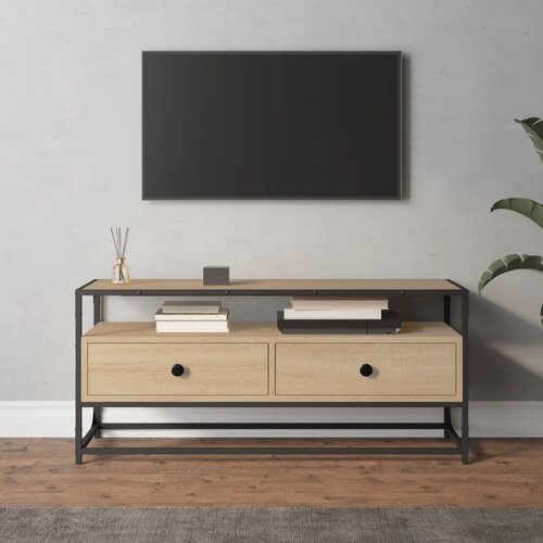 VidaXL TV omarica sonoma hrast 100x35x45 cm inženirski les Slike