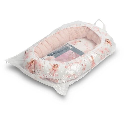 Sensillo gnijezdo za bebu muslin - roza Slike