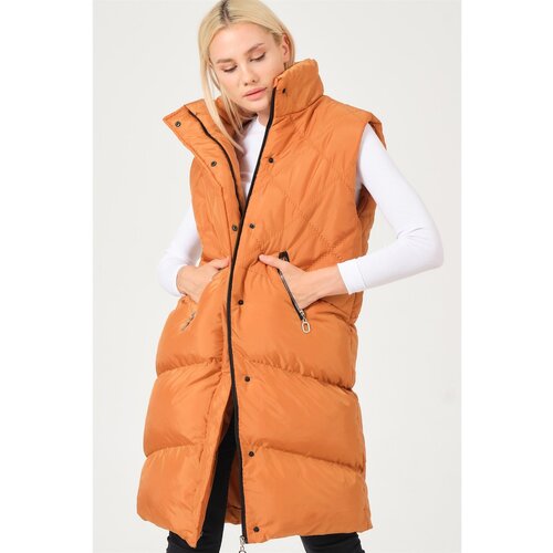 Dewberry Z6743 LADIES VEST-CAMEL Slike