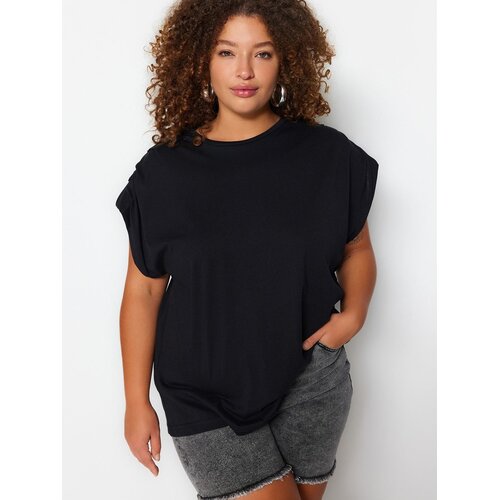 Trendyol Ženska bluza Tbbss23Af00053, Crna Cene