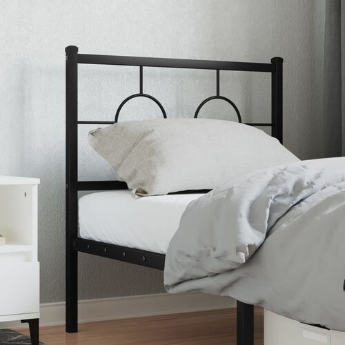  The Living Store Kovinsko posteljno vzglavje črno 80 cm - Vzglavje, (21500727) Cene